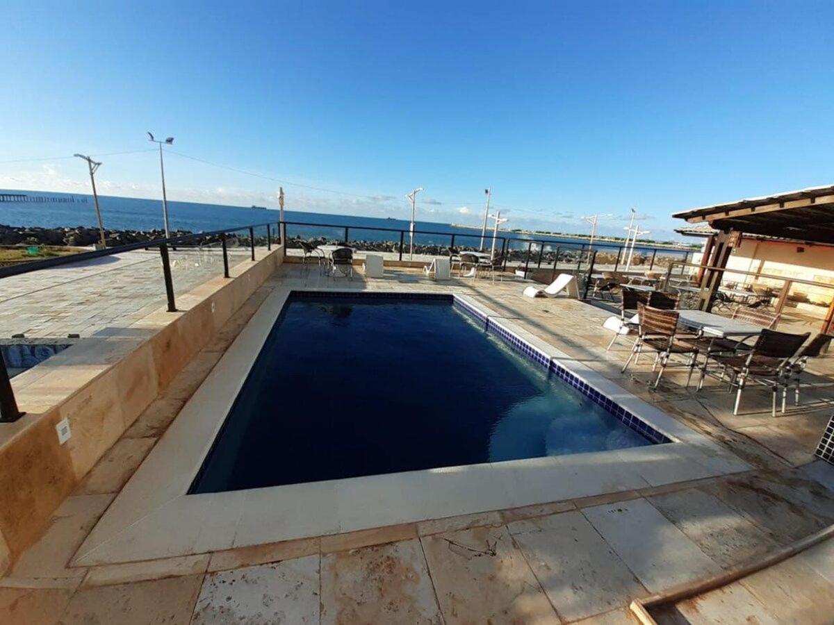 205 Flat Mobiliado Com Vista Lateral Mar Na Praia De Iracema Apartamento Fortaleza  Exterior foto